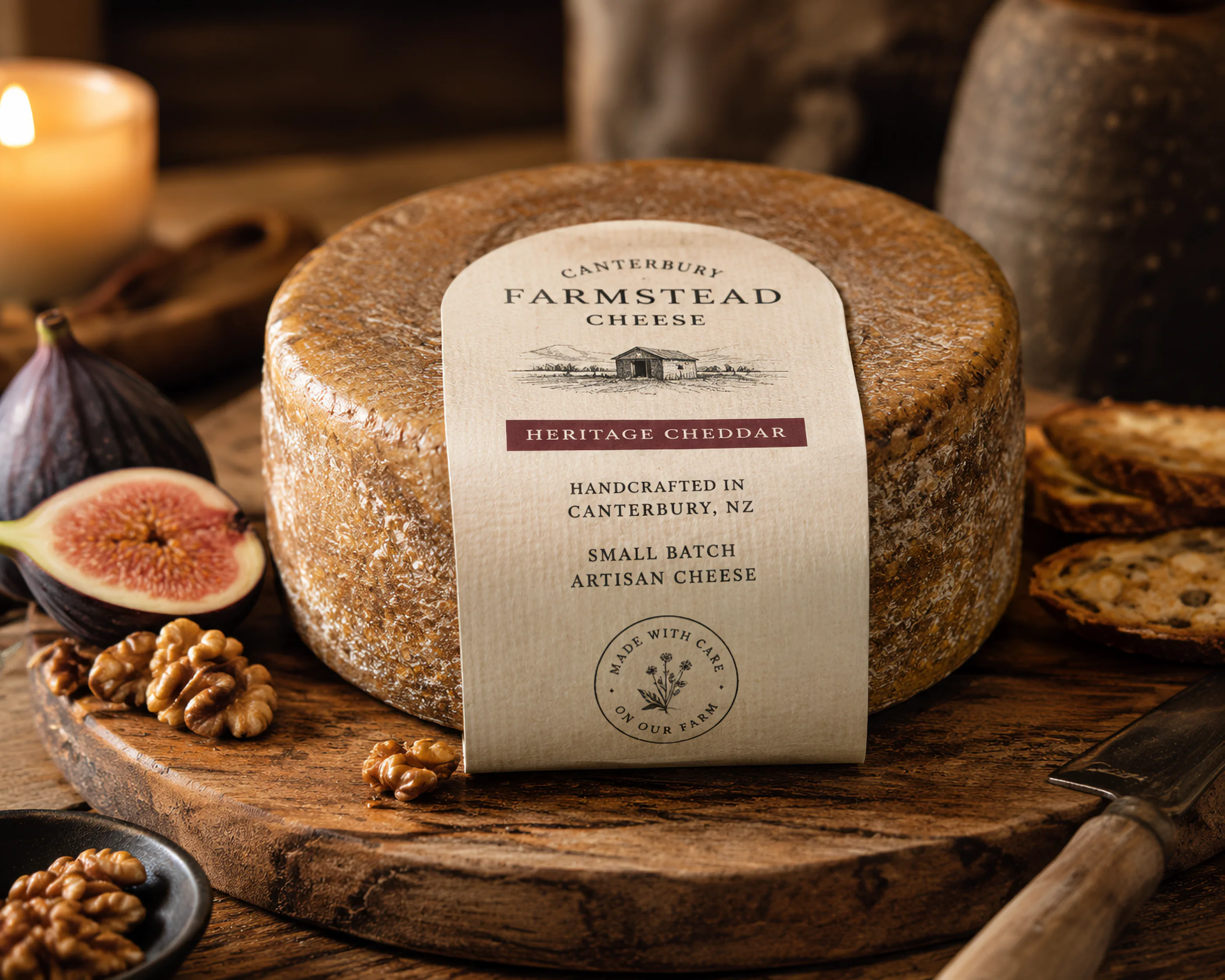 Food and beverage label example